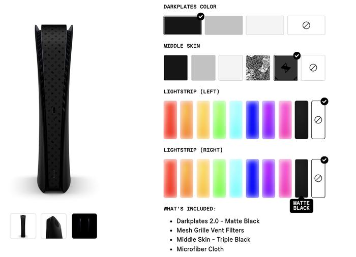 Gambar dbrand Darkplates Matte Black Disc Digital Edition Playstation 5 PS5 - Digital Version dari LNM Indonesia undefined Tokopedia