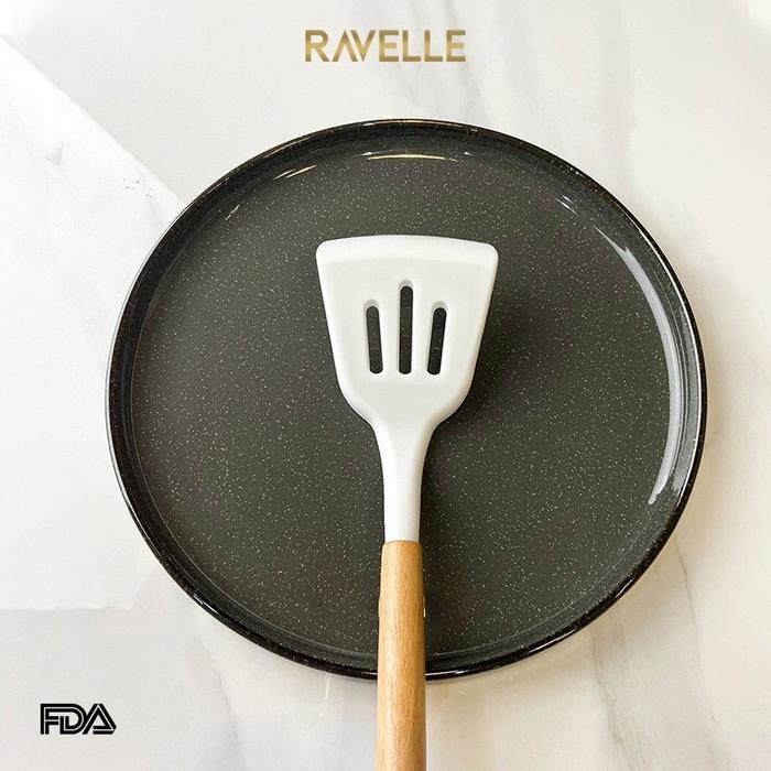 Gambar Ravelle SILICONE SLOTTED TURNER Slotted Turner - Sutil Spatula Silikon - Cotton dari Jawa Electrik undefined Tokopedia