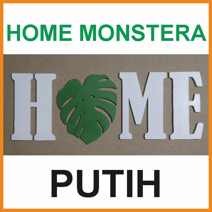 Gambar Hiasan Dinding Timbul Home Decor Dekorasi Dinding Pajangan Dinding Ukr - Monstera, Putih dari Batang singkong undefined Tokopedia