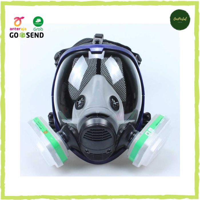 Promo Masker Gas Respirator Full Face / Masker Cat Industri Lab Safety ...