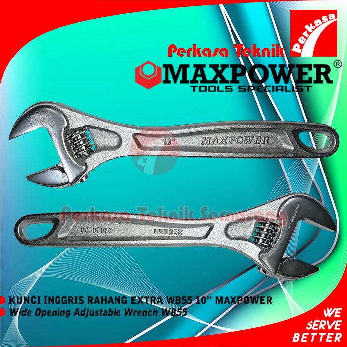 Gambar MAXPOWER MAX01014120 Kunci Inggris Rahang Extra WB55 - 10" dari Perkasa Teknik Semarang undefined Tokopedia