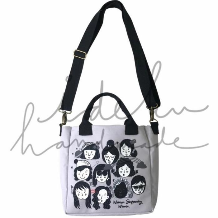 Gambar Idekuhandmade Mini Bag Faces Flowery Alice Tas Wanita Ideku Handmade - Faces Mnochrome dari Beautyclaud undefined Tokopedia