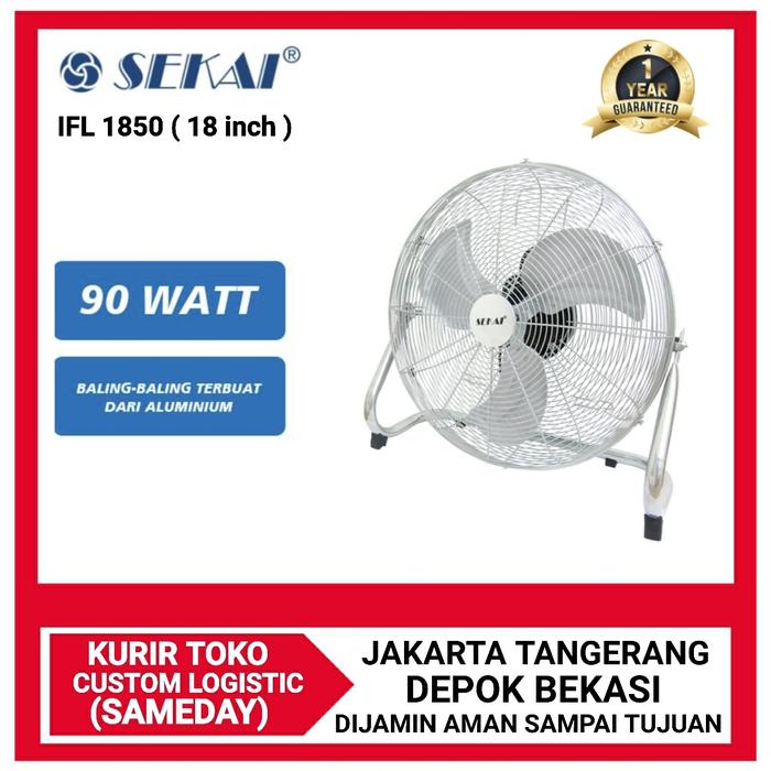Gambar SEKAI Floor Fan 18 Inch IFL1850 Kipas Angin Lantai IFL 1850 - WRAPPING dari DPRINCE Kota Administrasi Jakarta Barat Tokopedia