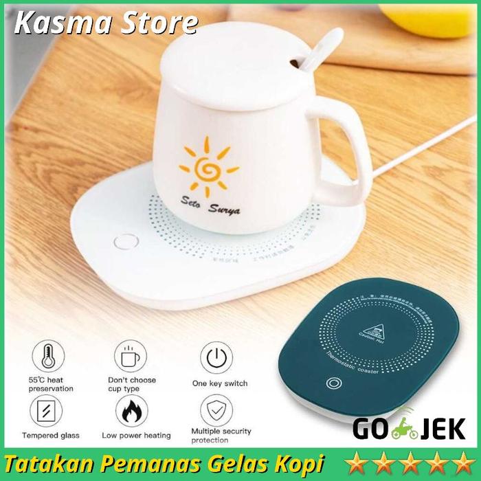 Gambar Tatakan Gelas Kopi Elektrik Pemanas Gelas coffee Cup Warmer Heating dari KASMA STORE undefined Tokopedia
