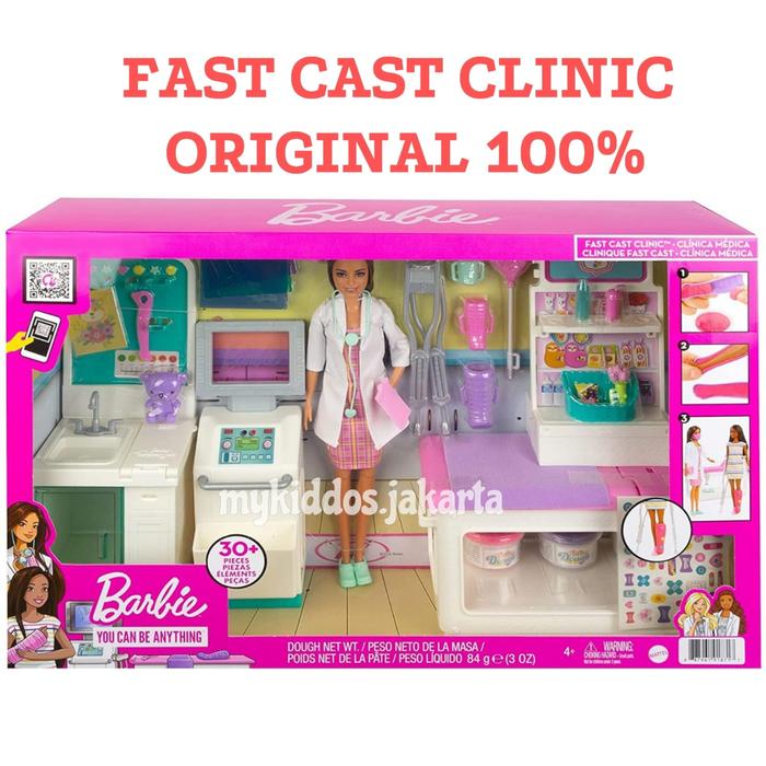 Gambar Barbie Fast Cast Clinic Playset with Barbie Doctor Doll [Original] dari mykiddos.jakarta undefined Tokopedia