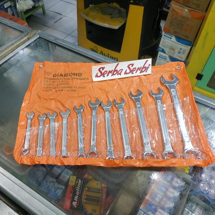 Gambar -/SET STANDAR 11PCS KUNCI RING PAS-Kunci perkakas pertukangan dari Serba serbi pekanbaru undefined Tokopedia
