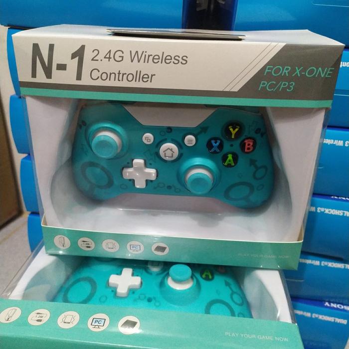 Gambar Stick Stik Xbox One N1 Wireless Controller Support PC PS4 PS3 - Biru Muda dari WISNU DISC STORE undefined Tokopedia