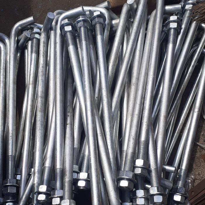 Gambar angkur L baja m25 x 800mm x 100mm/anchorbolt L 1" x 80cm x 10cm dari toko logamteknik undefined Tokopedia