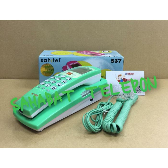Gambar Telephone/ Telepon/ Telpon Kabel Rumah Kantor SAHITEL S37 - Hijau dari Sahabat Telepon undefined Tokopedia