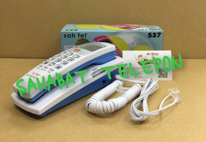 Gambar Telephone/ Telepon/ Telpon Kabel Rumah Kantor SAHITEL S37 - Putih dari Sahabat Telepon undefined Tokopedia