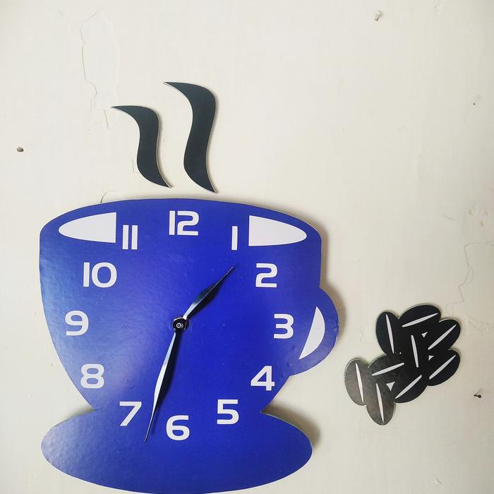 Gambar jam dinding gelas jumbo - Biru dari Bagus organizer kudus undefined Tokopedia