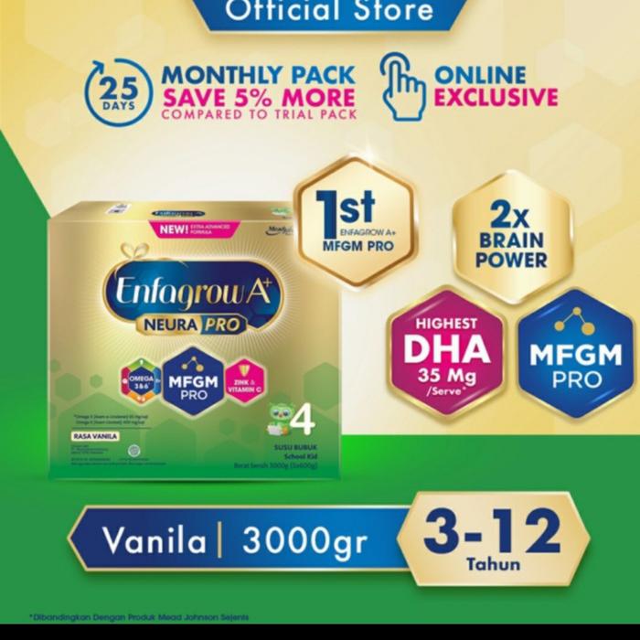 Gambar enfagrow tahap 4+ vanilla 3000 gram dari paopaofriend undefined Tokopedia