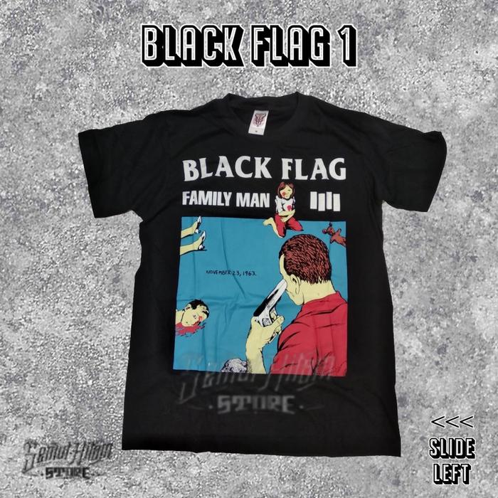 Jual Kaos BLACK FLAG FAMILY MAN Builtup 