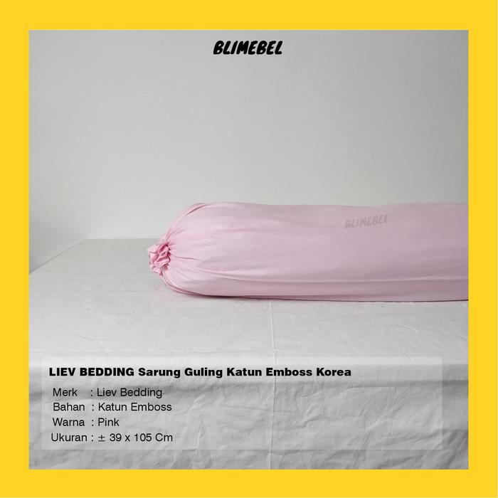 Gambar Sarung Guling Standard Hotel Seri Korea Liev Bedding Bahan Katun - Pink dari Blimebel undefined Tokopedia