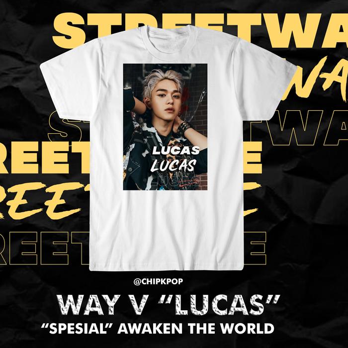 Gambar LUCAS WAY V I NCT 2020 I KAOS KPOP MURAH I LUCAS PHOTOCARD I BAJU NCT - White 1, XL dari chipkpop undefined Tokopedia