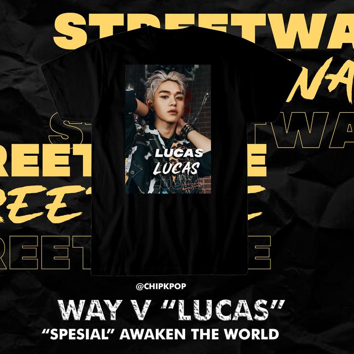 Gambar LUCAS WAY V I NCT 2020 I KAOS KPOP MURAH I LUCAS PHOTOCARD I BAJU NCT - Black 1, L dari chipkpop undefined Tokopedia