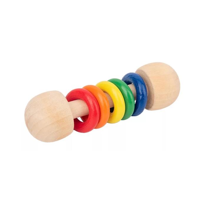 Gambar Wooden Rattles/Mainan Kerincingan/Mainan Edukasi Anak - Biru dari Abby Baby undefined Tokopedia