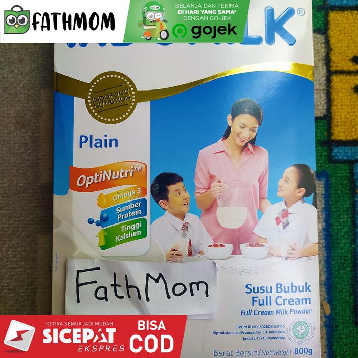 Gambar INDOMILK Susu Bubuk 800gr Full Cream Instan Rasa Plain - Cokelat dari FathMom undefined 3 Tokopedia