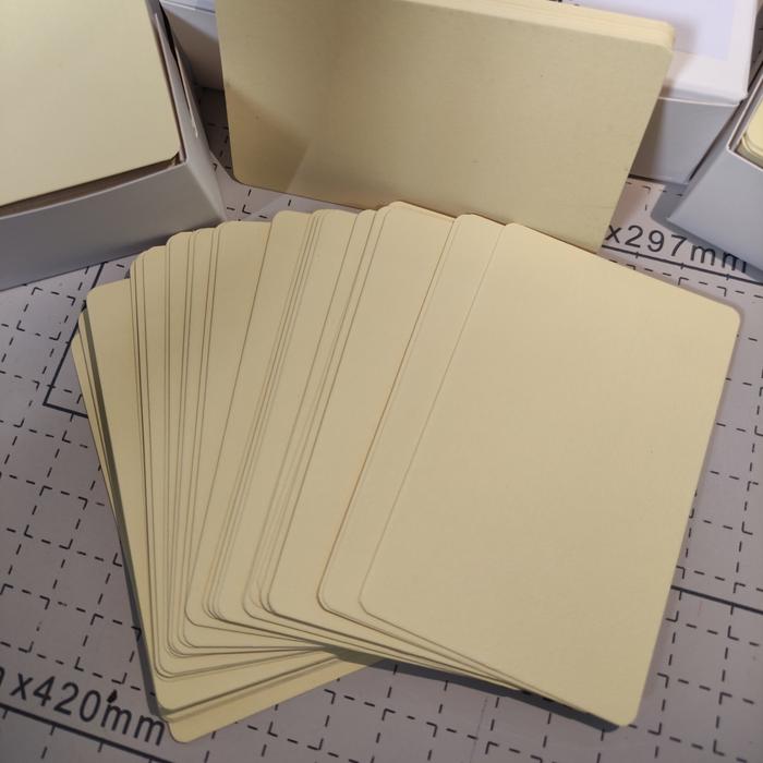 Gambar Blank Kraft Paper Card Set / Memo / Notes / Kartu Kosong Warna - Merah Muda dari Bekasi Percetakan undefined 4 Tokopedia