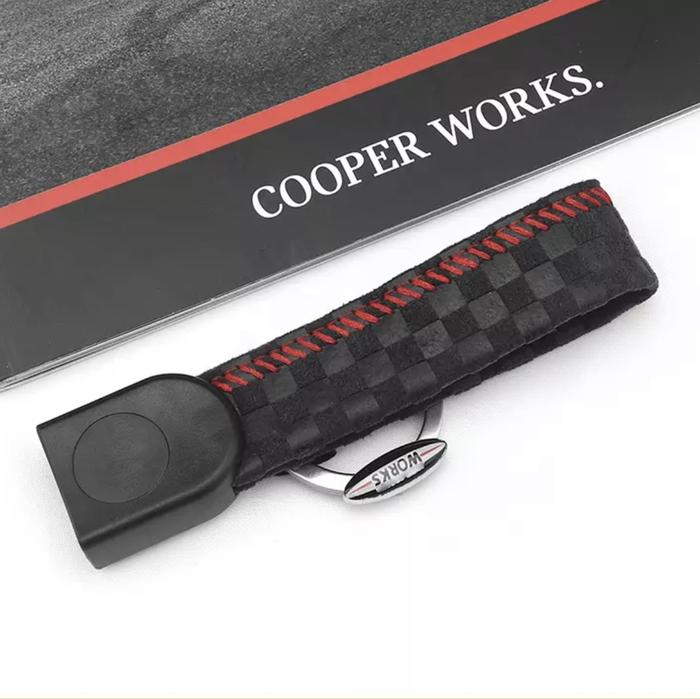 Gambar Mini JCW John Cooper Works Key Ring Alcantara Gantungan Kunci - CHECK dari Bnmeuroparts undefined Tokopedia