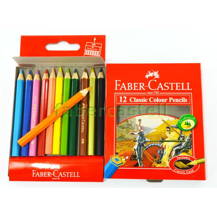 Gambar Pensil Warna Faber Castell Type Classic Kemasan 12 24 36 48 Warna - 12 Short dari tokoonlinebandungfc undefined Tokopedia