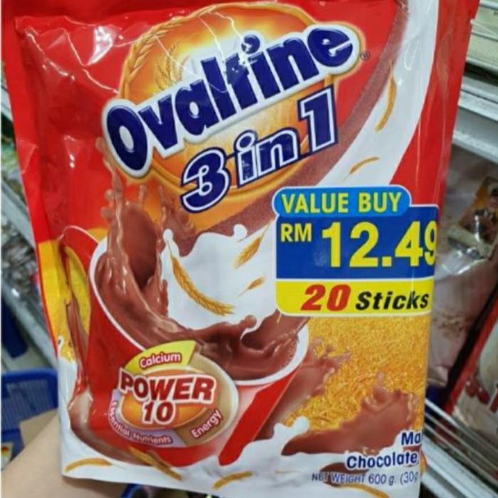 Gambar ovaltine 3in1 susu coklat ovaltine sachet - 20stik dari nagabonarjaya undefined Tokopedia
