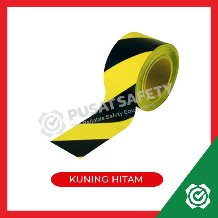 Gambar Sticker Safety Reflective Police Line - Kuning Hitam dari Pusat Safety undefined Tokopedia