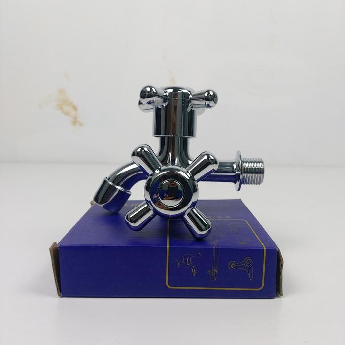 Gambar Kran Air Cabang Chrome Handle Baling dari ESA Hardware undefined Tokopedia