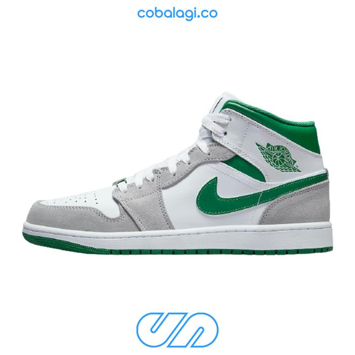 NIKE Air Jordan Mid SE White Grey Pine Green BNIB Original Resmi 44