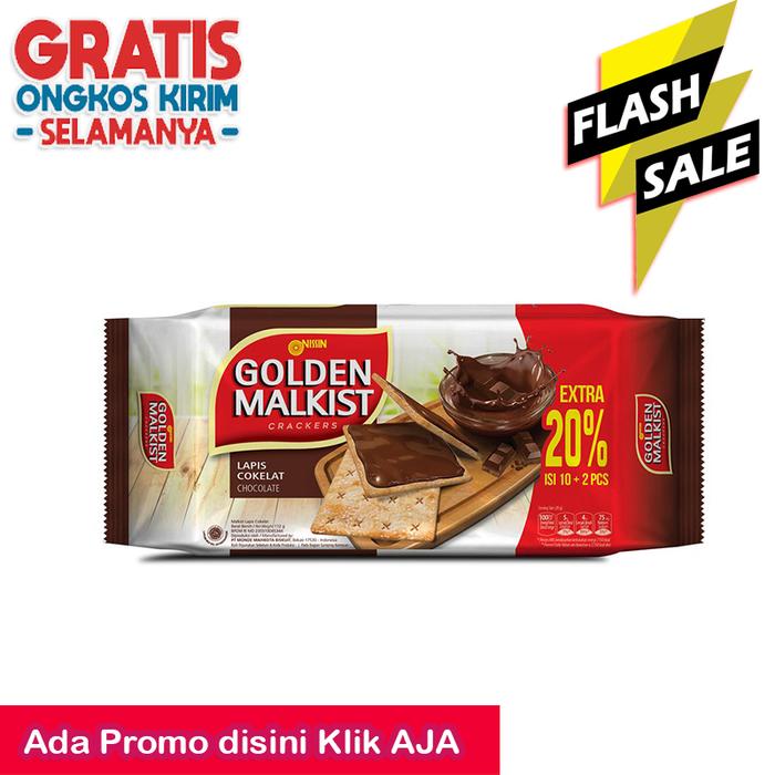Gambar Nissin Golden Malkist Crackers Chocolate 120 gr dari serbadiskon1 undefined Tokopedia