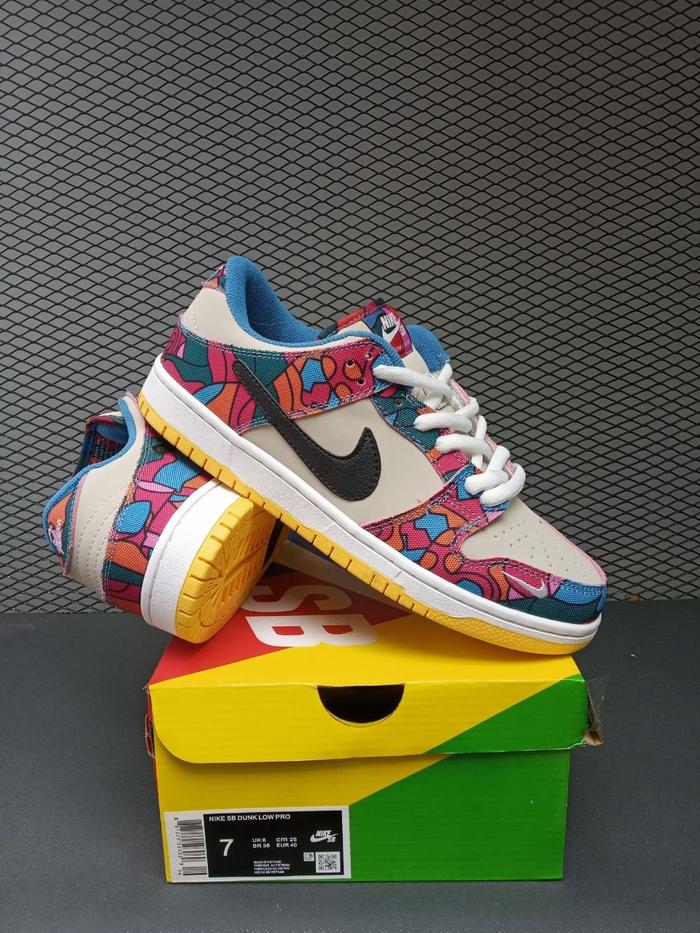 multicoloured nike shoes