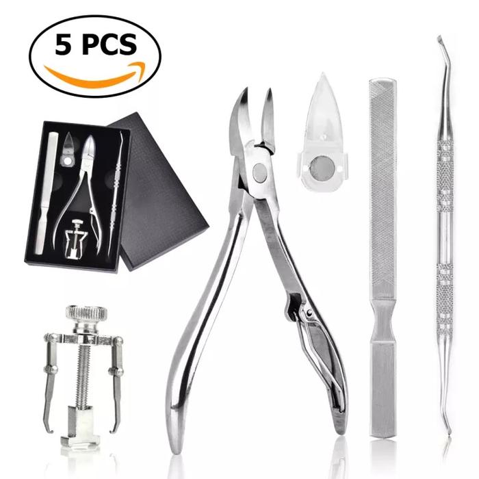 Gambar Gunting kuku cantengan ingrown nail series #manicure#3#5#7#clipper#set - 5in1 box dari recehpedia undefined Tokopedia