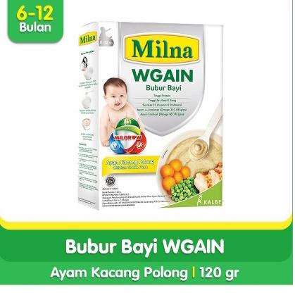 Gambar Milna Bubur Bayi Wgain Ayam & Kacang Polong 120G dari EL NUNO undefined Tokopedia