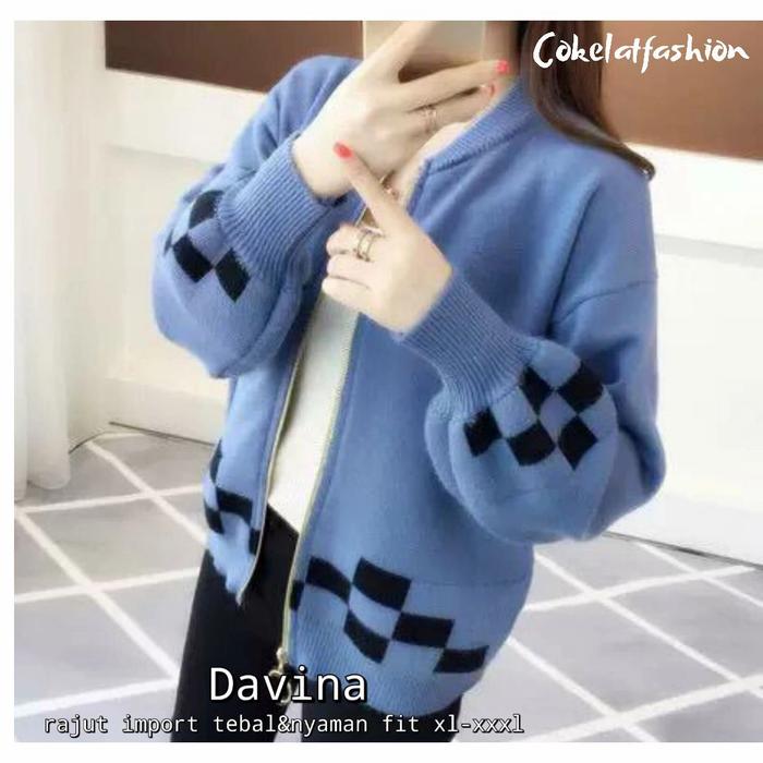 Gambar DAVINA OUTER BAHAN RAJUT IMPORT COKELATFASHION dari ghania os undefined Tokopedia