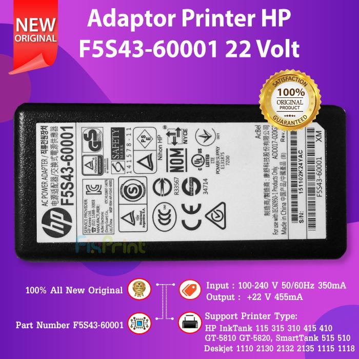 Gambar Adaptor Printer HP 2135 315 415 gt5810 5820 1115 Power Supply 22v - HP 115 315 415 dari FixPrint Indonesia undefined Tokopedia