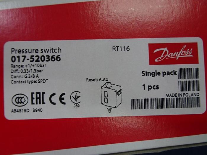 Jual DANFOSS RT116 Pressure Switch RT 116 Jakarta Barat Gesha Permata Tokopedia