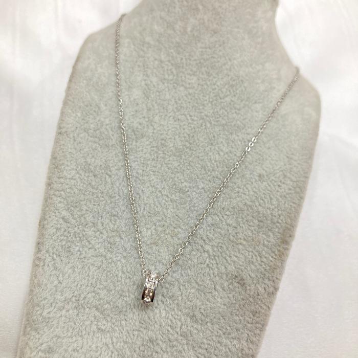 Gambar Kalung Titanium Wanita Anti Karat Terbaru Kekinian Silver Ibu Dan Anak - C dari R&amp;R Accesoris undefined Tokopedia