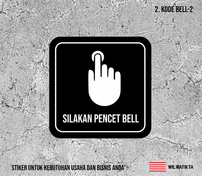 Gambar Sticker Sign Bell Rumah - Bell-2 dari Twenty Seven Solo undefined Tokopedia