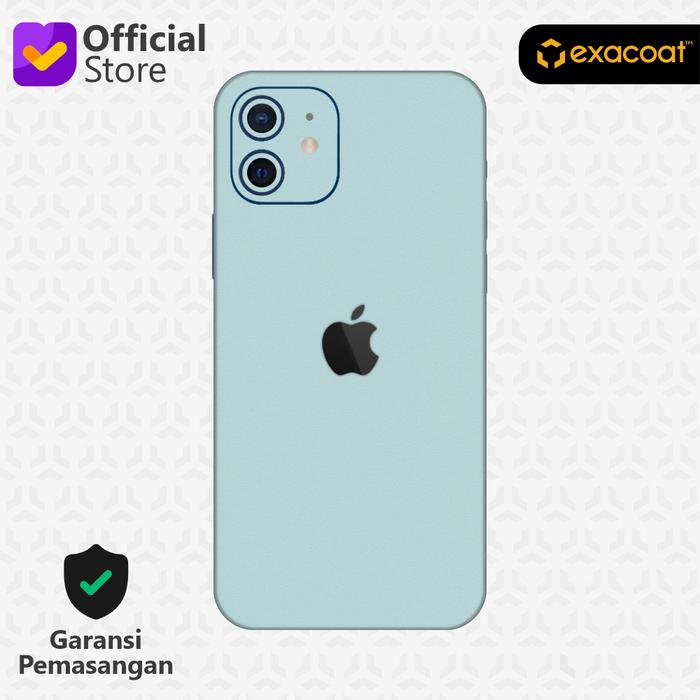 Gambar Exacoat iPhone 12 / 12 Mini Compatible 3M Skin / Garskin - Arctic Blue - 12 - Cut dari Exacoat undefined 3 Tokopedia