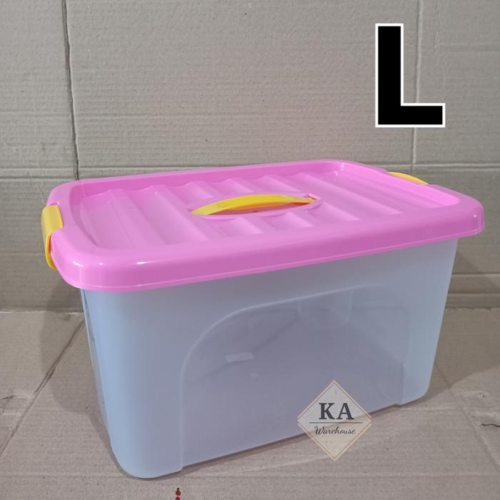 Gambar Container Box Plastik Tantos Alexa ukuran L / Box Plastik Serbaguna - Merah Muda dari karyaabadiwarehouse undefined Tokopedia
