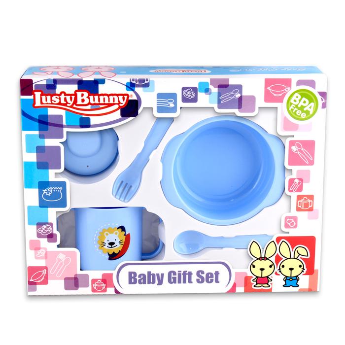 Gambar LustyBunny Feeding Set Alat Makan Bayi Perlengkapan Makan Bayi - LB-1403, PINK dari Lustybunny Baby undefined 5 Tokopedia