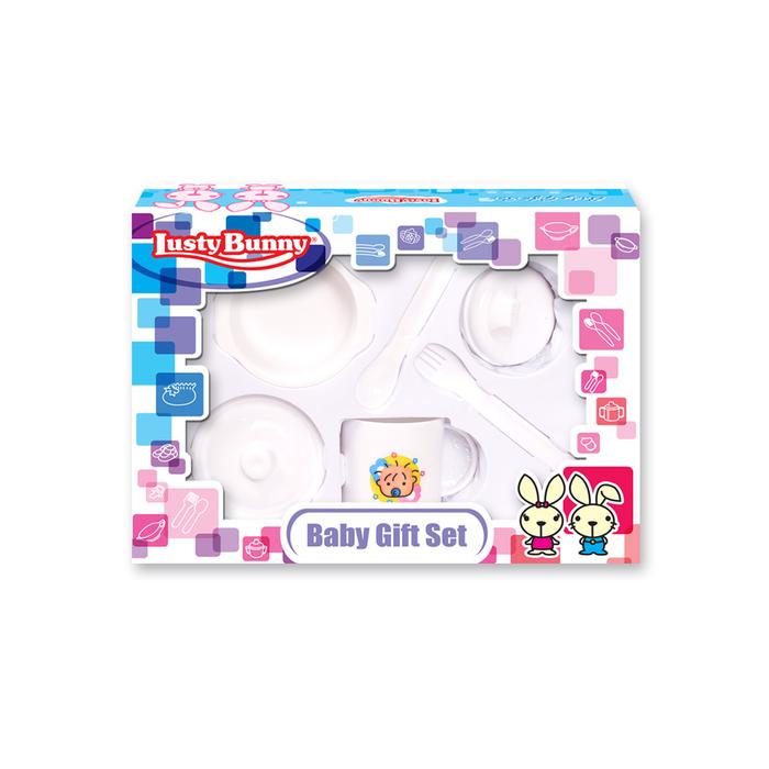 Gambar LustyBunny Feeding Set Gift 6 pcs - Putih dari Lustybunny Baby undefined Tokopedia