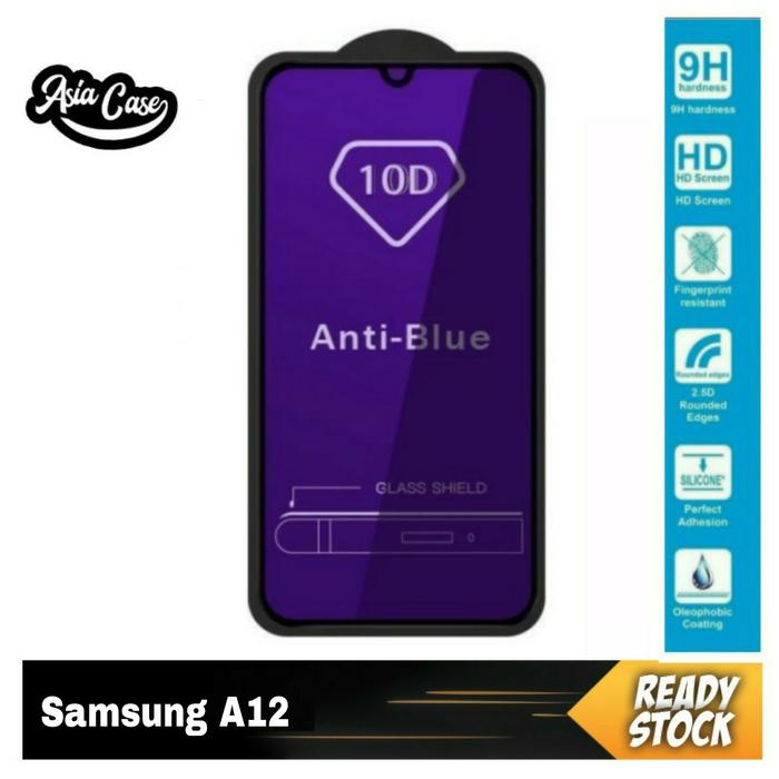 Jual Tempered Glass Full Cover Samsung A12 Anti Blue Light Kota