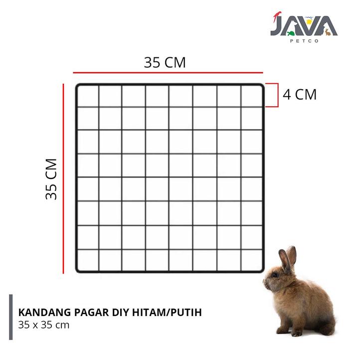 Gambar Panel pagar kandang DIY Untuk pagar anjing / kucing / kelinci 35x35cm - Hitam dari Java Petco Kota Administrasi Jakarta Selatan Tokopedia