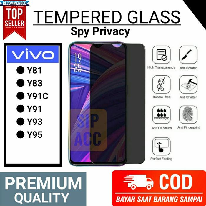 Gambar VIVO Y81 Y83 Y91C Y93 Y95 TEMPERED GLASS PRIVACY ANTI SPY SCREEN GUARD - Y95 dari Sip Acc undefined Tokopedia