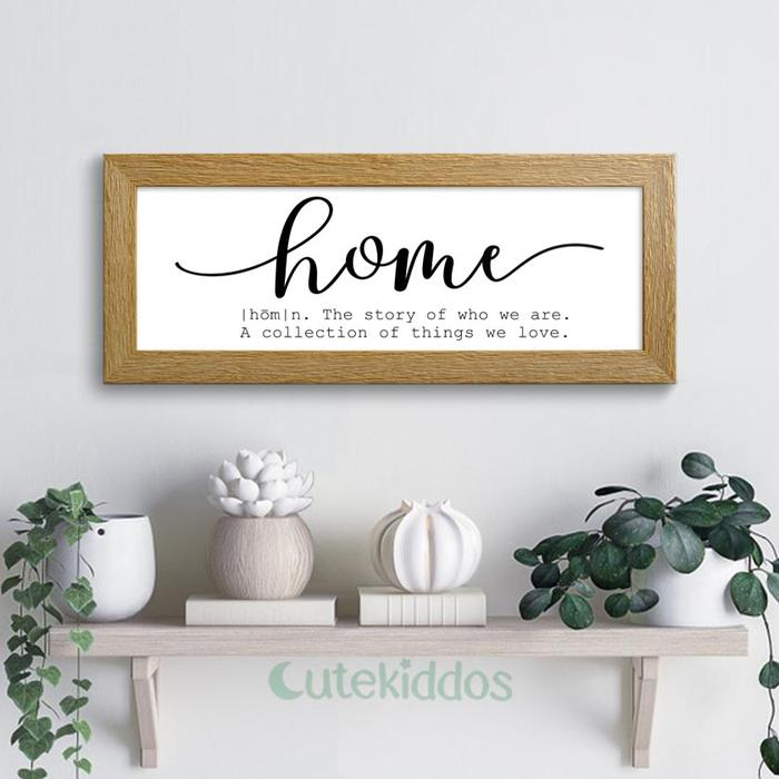 Gambar Hiasan Dinding Wall Decor Home Definition Sign Poster Kayu Arti Rumah - Motif Kayu dari cutekiddos undefined Tokopedia