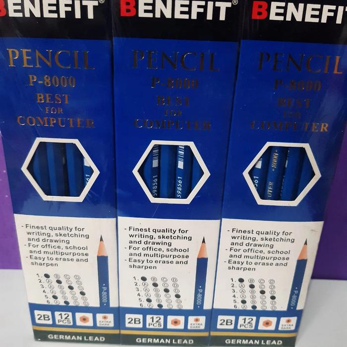 Gambar Pensil 2b Benefit per pack dari Dunia Kertas & Stationary undefined Tokopedia