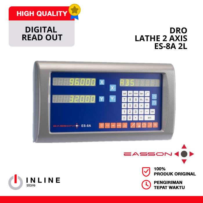 Gambar DRO 2 Axis Milling/Lathe Digital Readout Display EASSON - ES-8A 2L dari InlinestoreID undefined Tokopedia