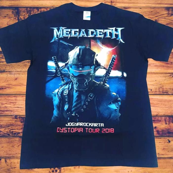 Jual KAOS BAND MEGADETH - DYSTOPIA TOUR 