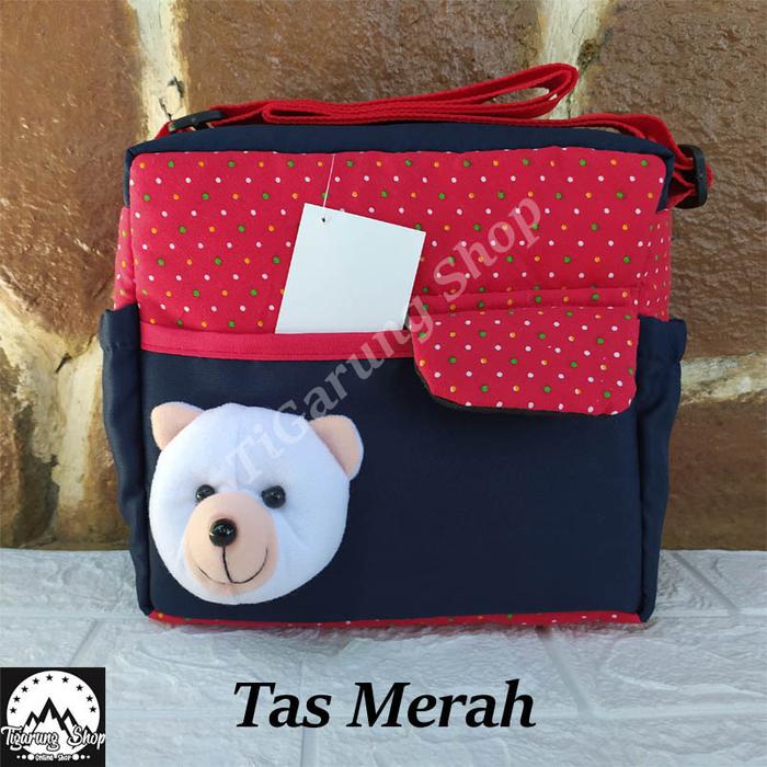 Gambar Tas Bayi Murah Ukuran Kecil Baby Diaper Bag Tas Perlengkapan Balita - Merah dari Tigarung Shop undefined Tokopedia
